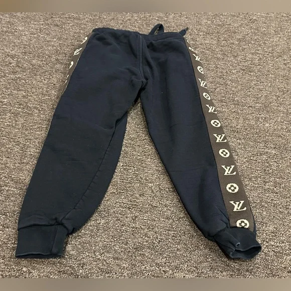 EUC Boys M  Louis Vuitton Black Brown tracksuit Hoodie pull over Sweatpants Set - Picture 4 of 12